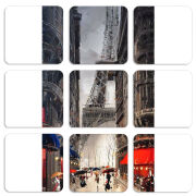 Магнитные фотопазлы 50 на 50 набор 9 штук 