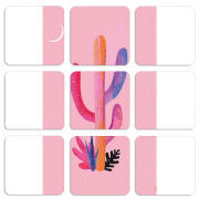 Магнитные фотопазлы 50 на 50 набор 9 штук 