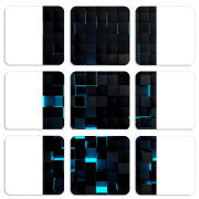 Магнитные фотопазлы 50 на 50 набор 9 штук Cubes