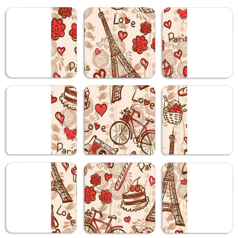 Магнитные фотопазлы 50 на 50 набор 9 штук 