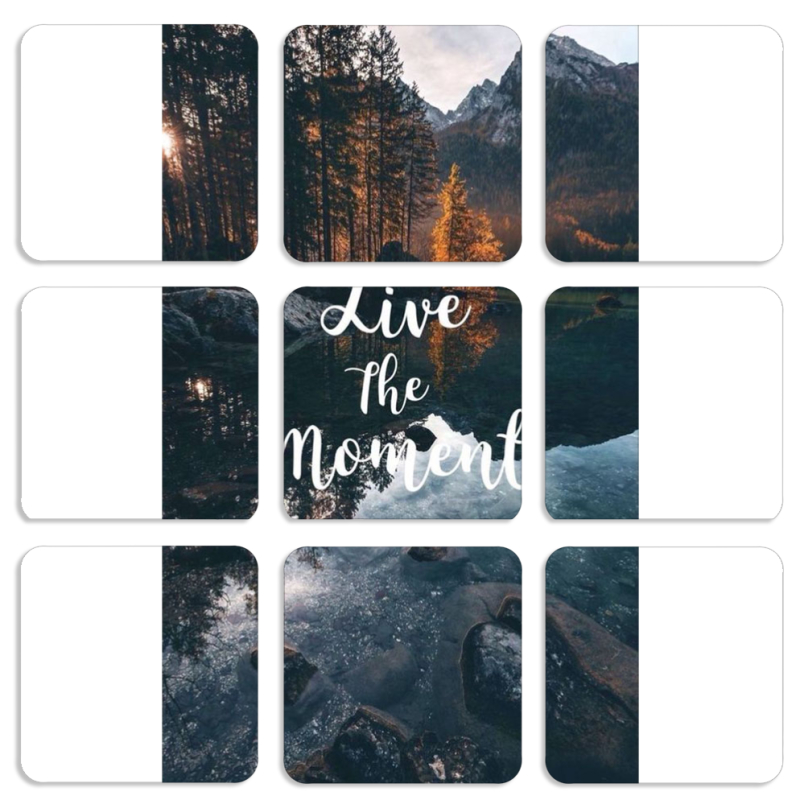 Магнитные фотопазлы 50 на 50 набор 9 штук 