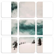 Магнитные фотопазлы 50 на 50 набор 9 штук 