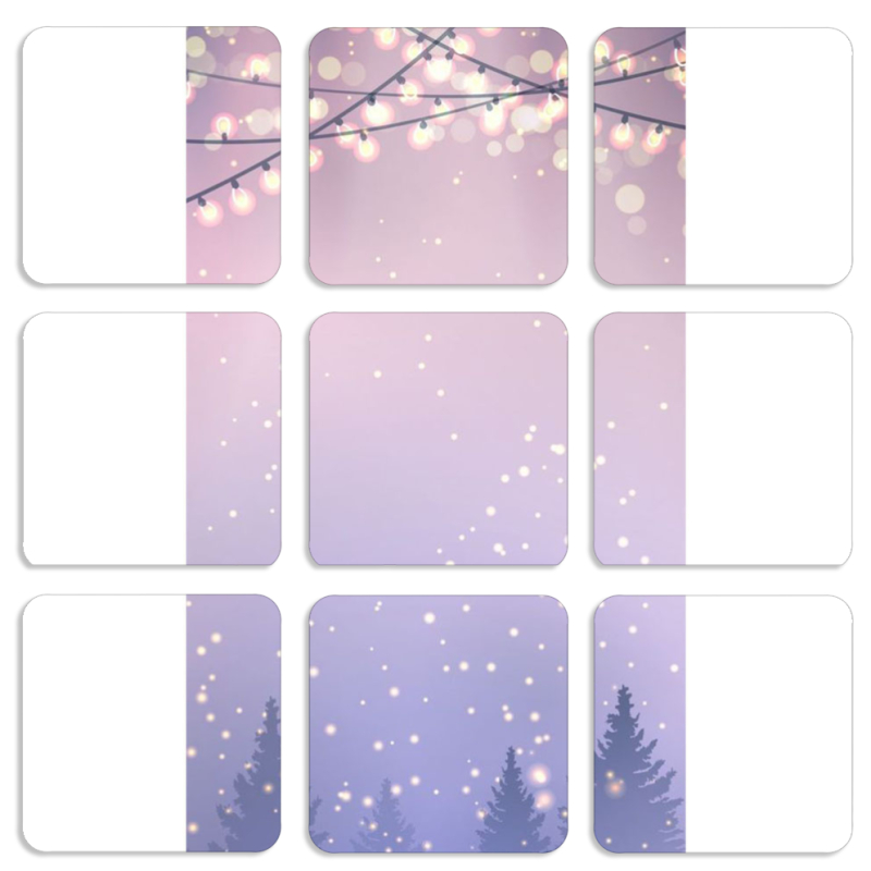 Магнитные фотопазлы 50 на 50 набор 9 штук 