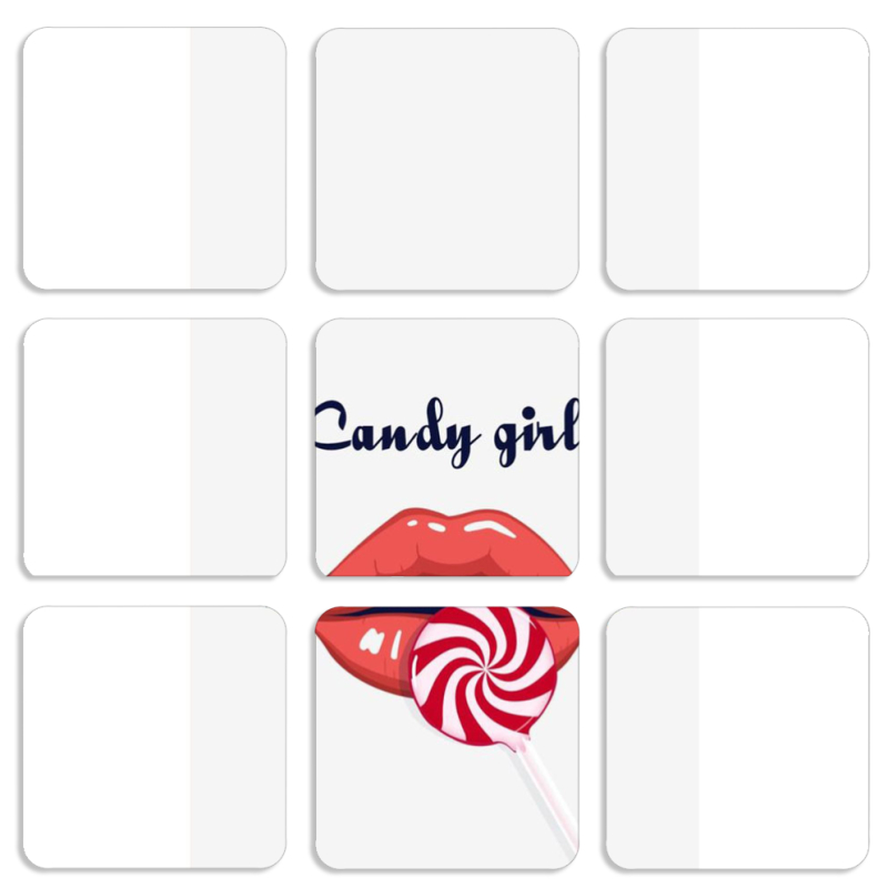 Магнитные фотопазлы 50 на 50 набор 9 штук 