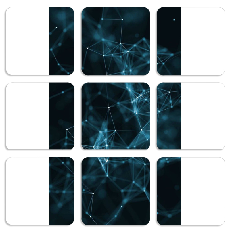 Магнитные фотопазлы 50 на 50 набор 9 штук 