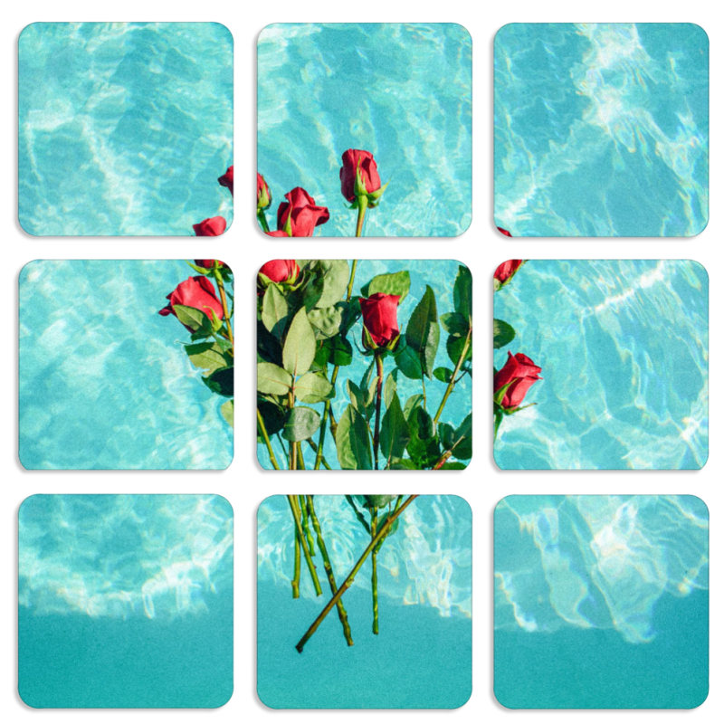 Магнитные фотопазлы 50 на 50 набор 9 штук 