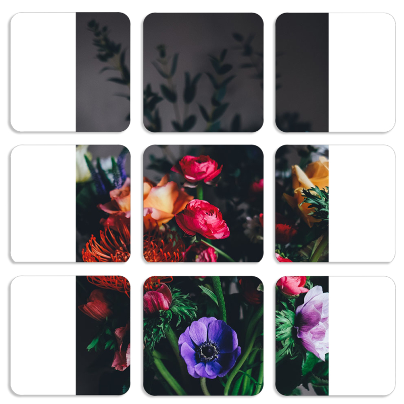 Магнитные фотопазлы 50 на 50 набор 9 штук 