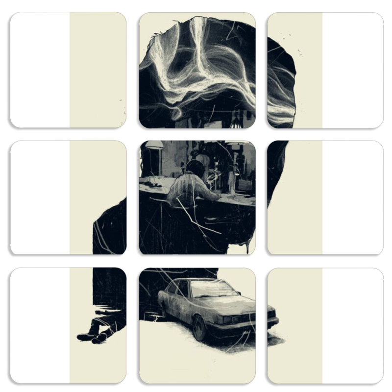 Магнитные фотопазлы 50 на 50 набор 9 штук 