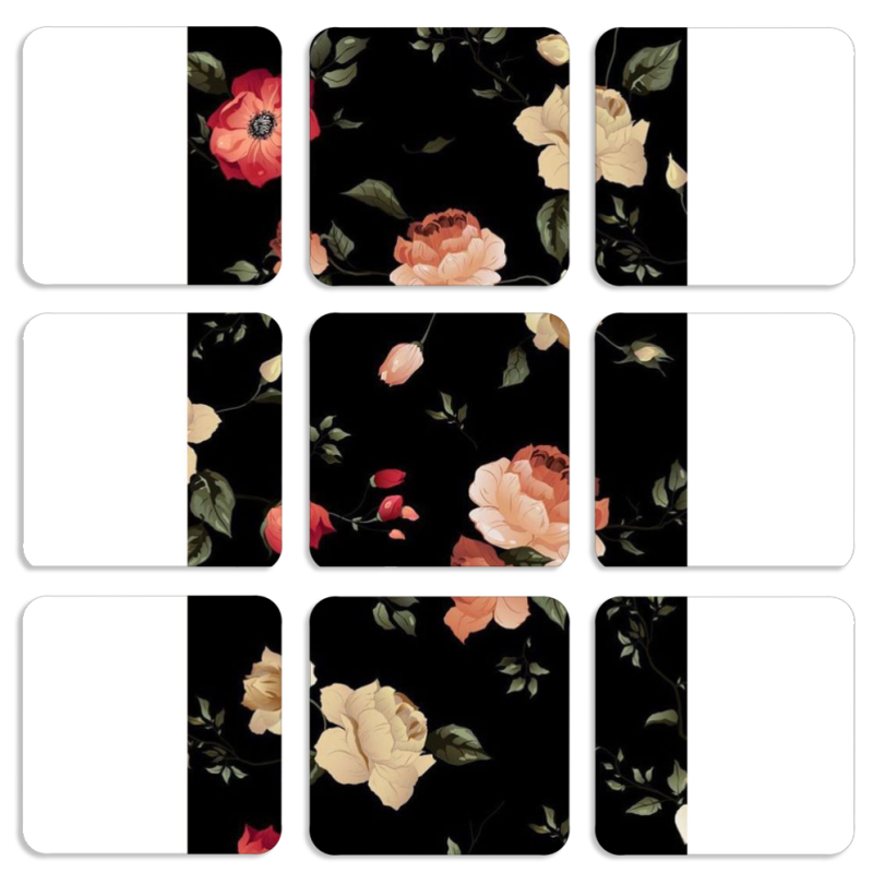 Магнитные фотопазлы 50 на 50 набор 9 штук 