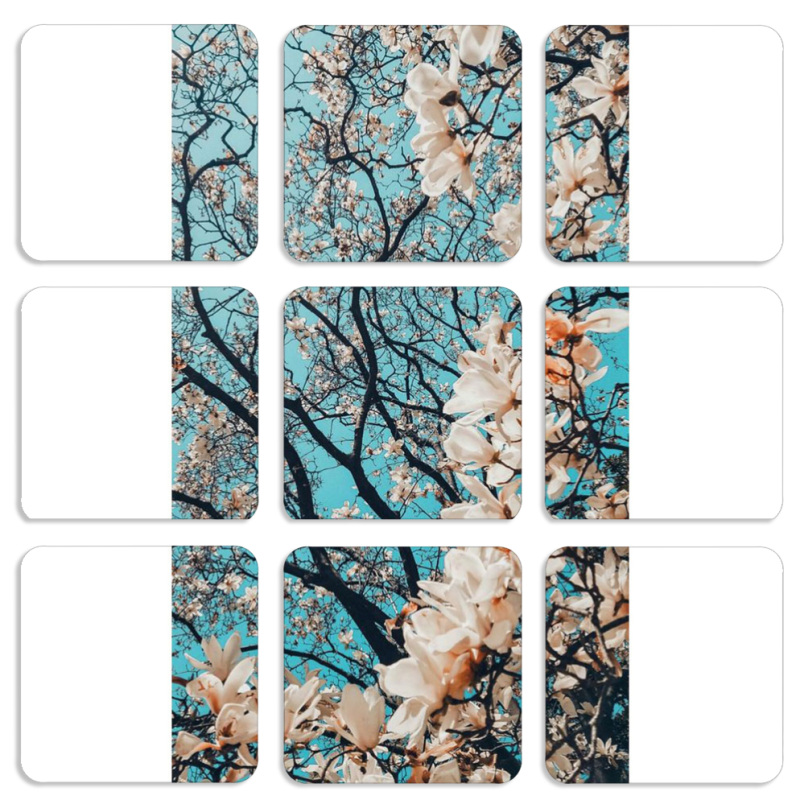 Магнитные фотопазлы 50 на 50 набор 9 штук 