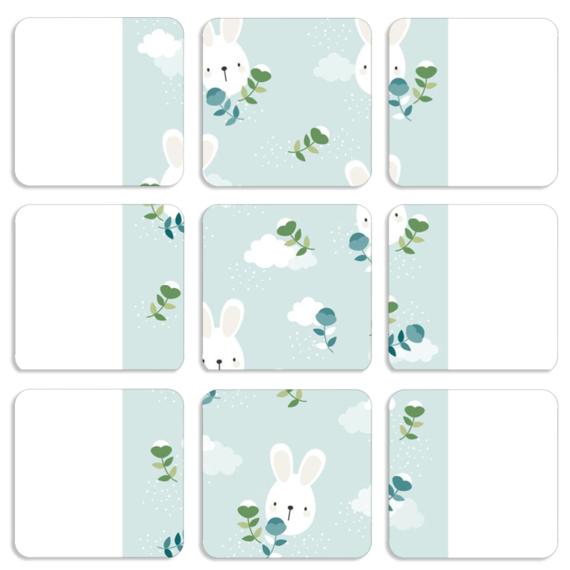 Магнитные фотопазлы 50 на 50 набор 9 штук 