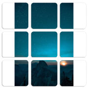 Магнитные фотопазлы 50 на 50 набор 9 штук 