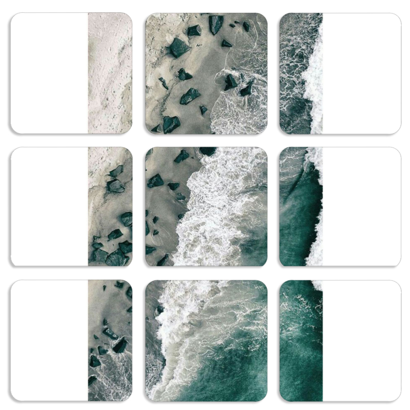 Магнитные фотопазлы 50 на 50 набор 9 штук 