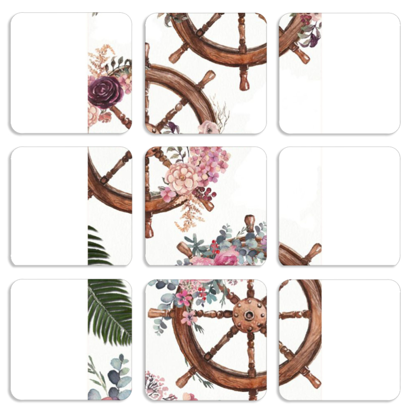 Магнитные фотопазлы 50 на 50 набор 9 штук 