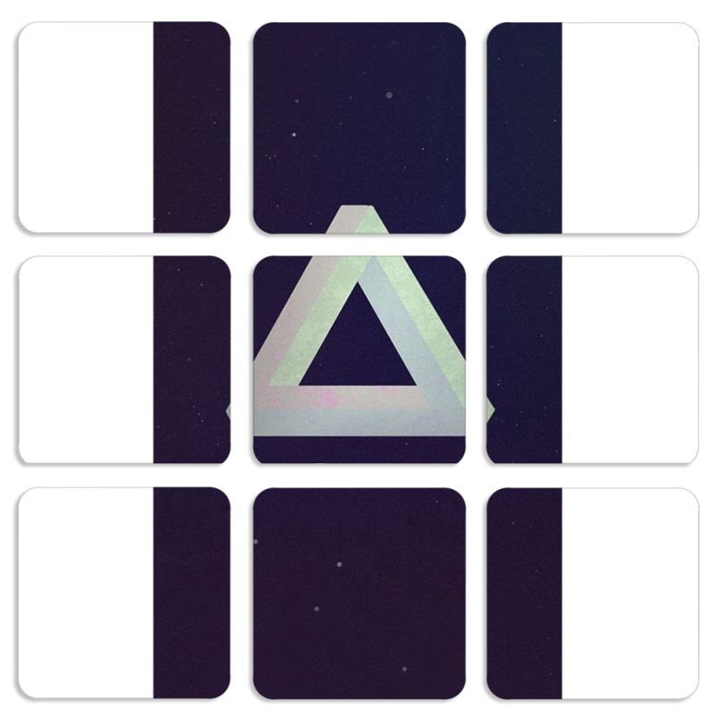 Магнитные фотопазлы 50 на 50 набор 9 штук 