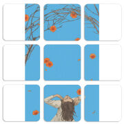 Магнитные фотопазлы 50 на 50 набор 9 штук 