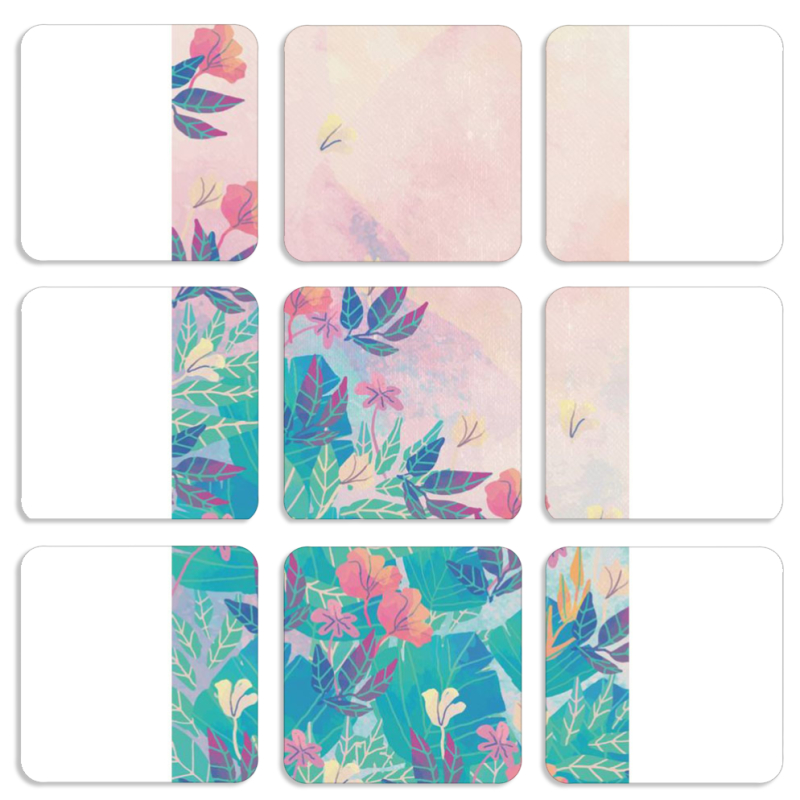 Магнитные фотопазлы 50 на 50 набор 9 штук 