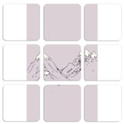 Магнитные фотопазлы 50 на 50 набор 9 штук 