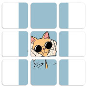 Магнитные фотопазлы 50 на 50 набор 9 штук 