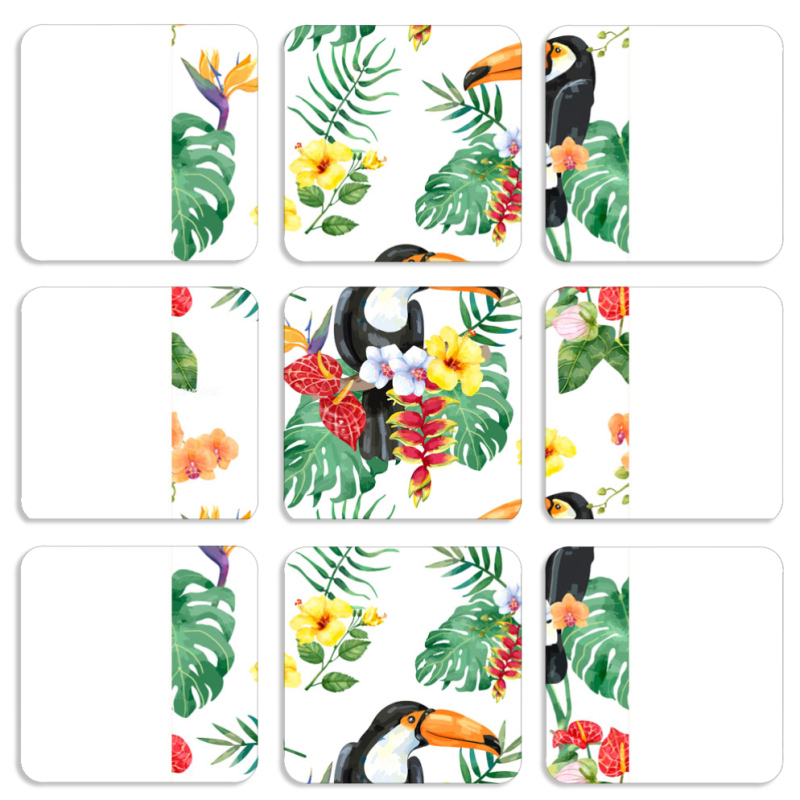 Магнитные фотопазлы 50 на 50 набор 9 штук 