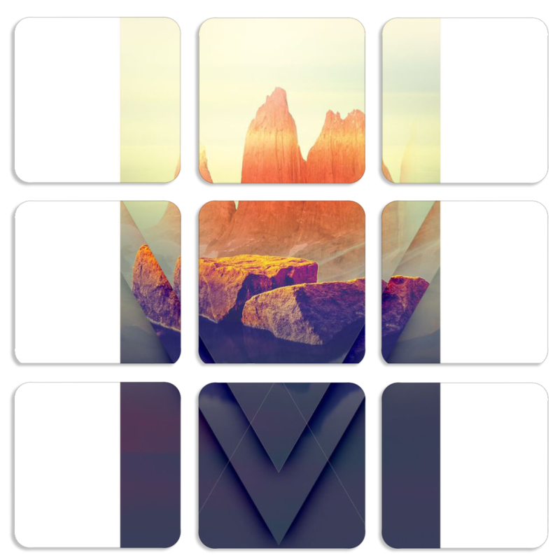 Магнитные фотопазлы 50 на 50 набор 9 штук 