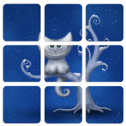 Магнитные фотопазлы 50 на 50 набор 9 штук Smile Cheshire Cat