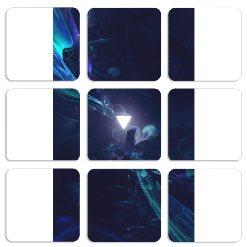 Магнитные фотопазлы 50 на 50 набор 9 штук 