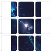 Магнитные фотопазлы 50 на 50 набор 9 штук 