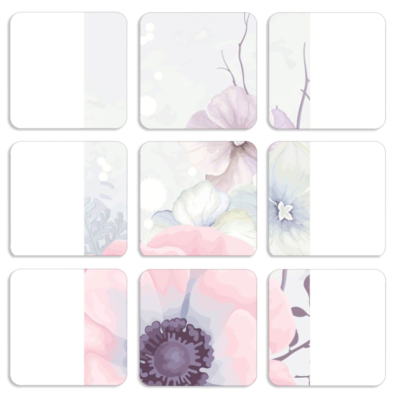 Магнитные фотопазлы 50 на 50 набор 9 штук 