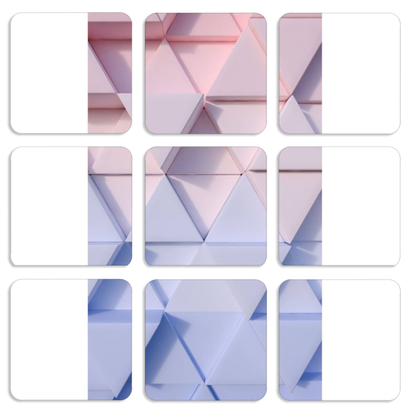 Магнитные фотопазлы 50 на 50 набор 9 штук 