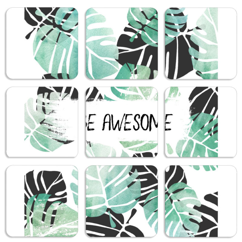 Магнитные фотопазлы 50 на 50 набор 9 штук 