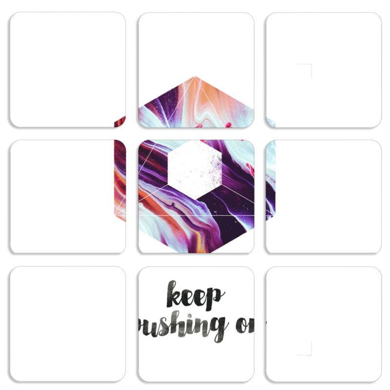 Магнитные фотопазлы 50 на 50 набор 9 штук 