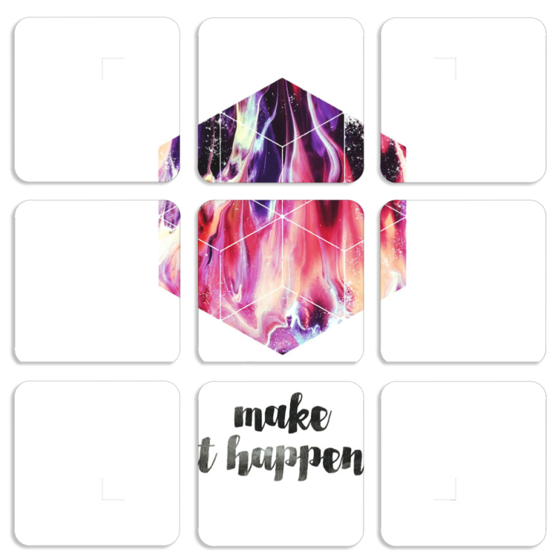 Магнитные фотопазлы 50 на 50 набор 9 штук 