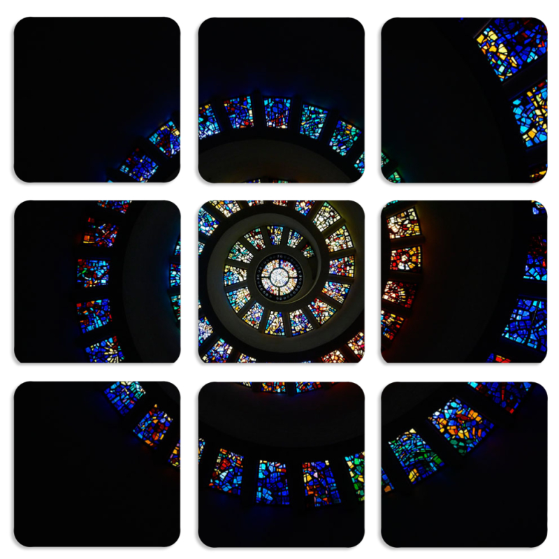 Магнитные фотопазлы 50 на 50 набор 9 штук 