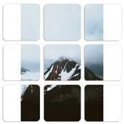 Магнитные фотопазлы 50 на 50 набор 9 штук 