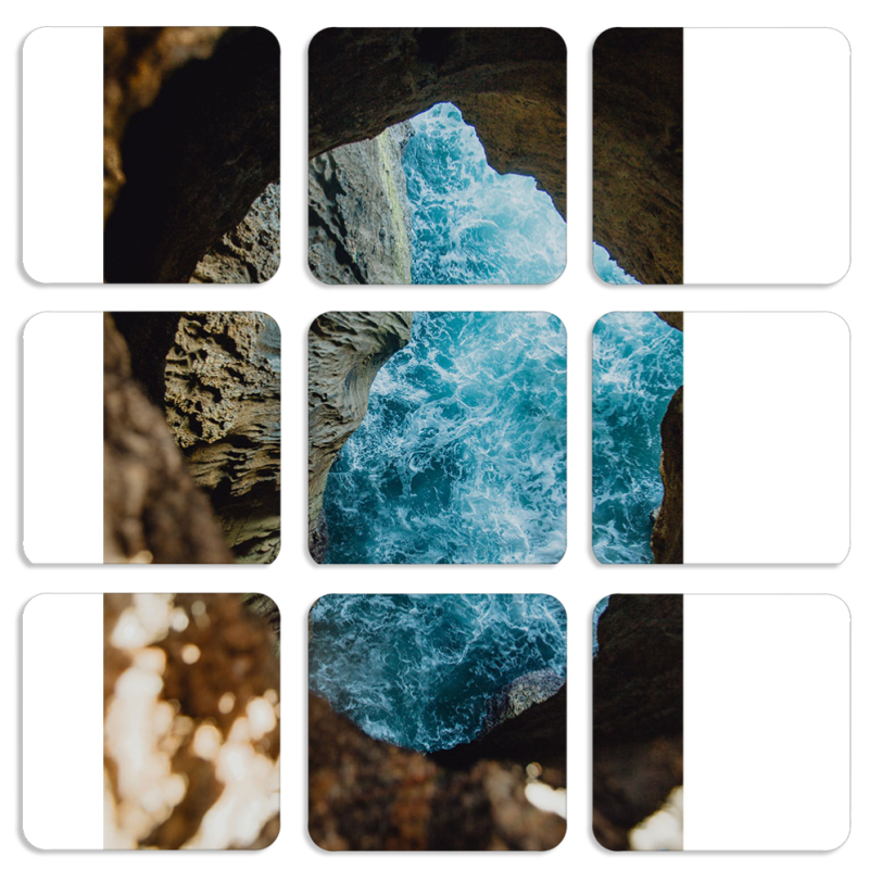 Магнитные фотопазлы 50 на 50 набор 9 штук 