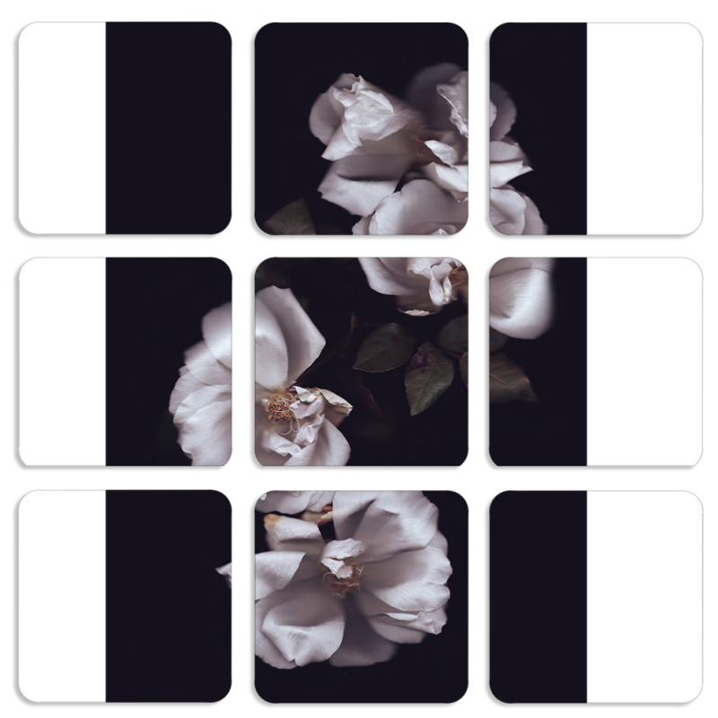 Магнитные фотопазлы 50 на 50 набор 9 штук 