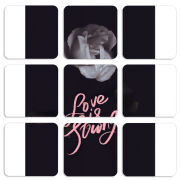 Магнитные фотопазлы 50 на 50 набор 9 штук 