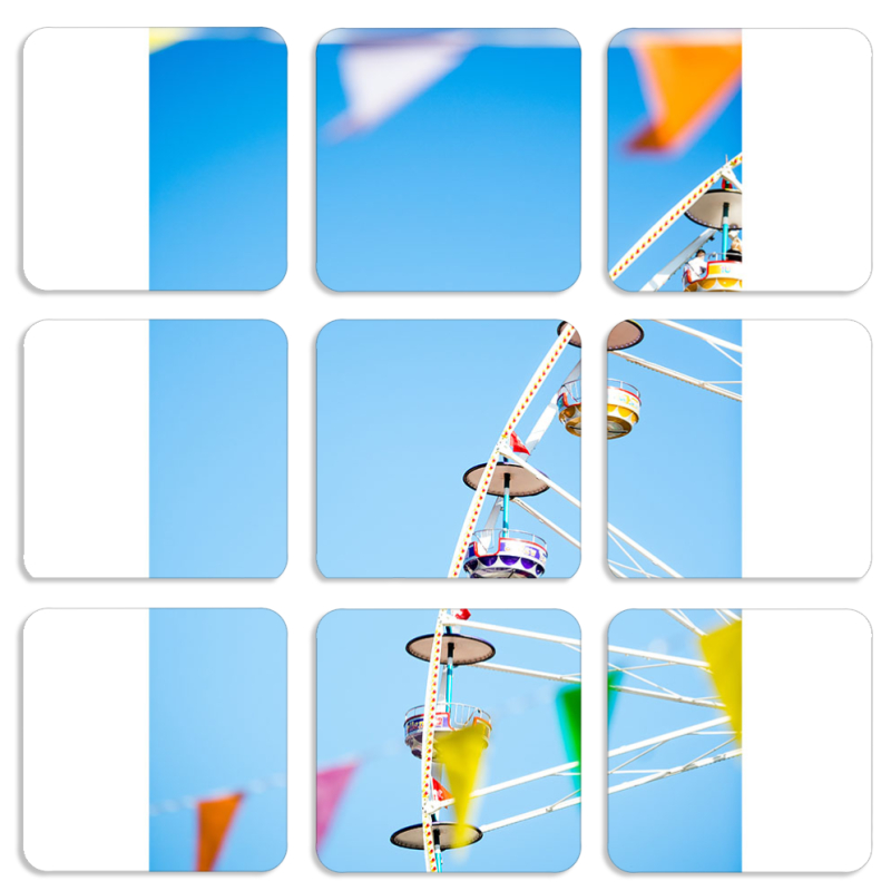 Магнитные фотопазлы 50 на 50 набор 9 штук 