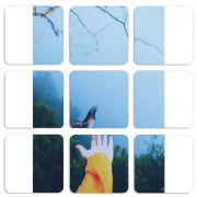 Магнитные фотопазлы 50 на 50 набор 9 штук 