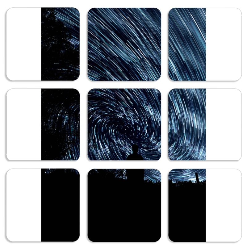 Магнитные фотопазлы 50 на 50 набор 9 штук 