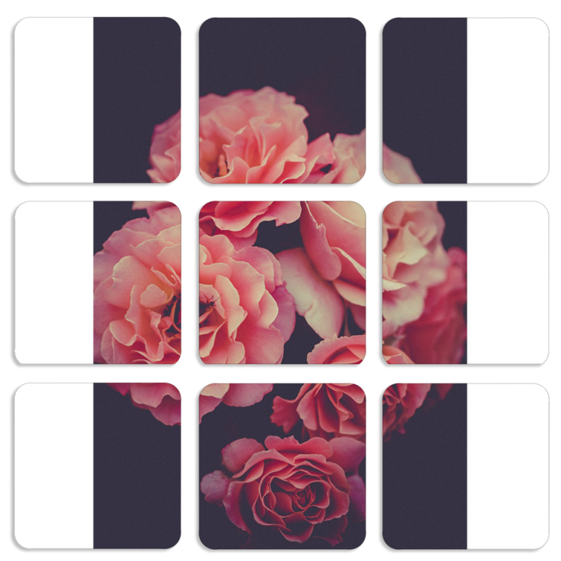 Магнитные фотопазлы 50 на 50 набор 9 штук 