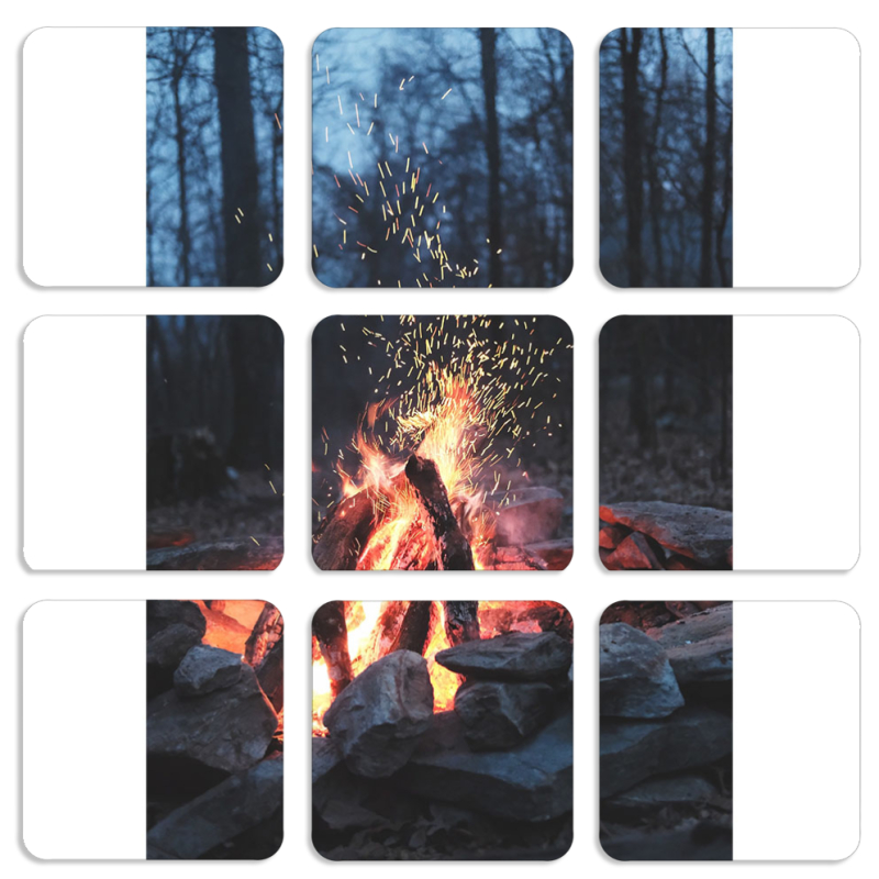 Магнитные фотопазлы 50 на 50 набор 9 штук 