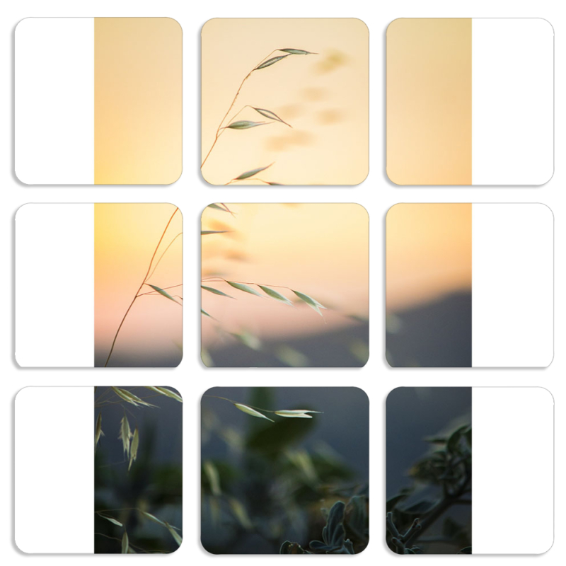 Магнитные фотопазлы 50 на 50 набор 9 штук 