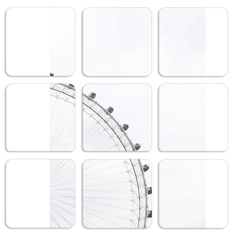 Магнитные фотопазлы 50 на 50 набор 9 штук 