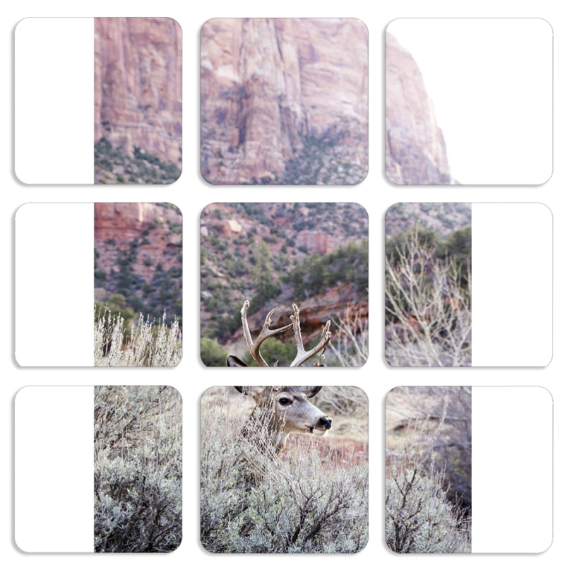 Магнитные фотопазлы 50 на 50 набор 9 штук 