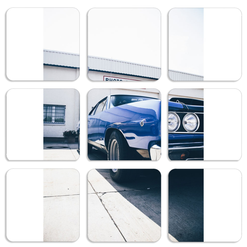 Магнитные фотопазлы 50 на 50 набор 9 штук 