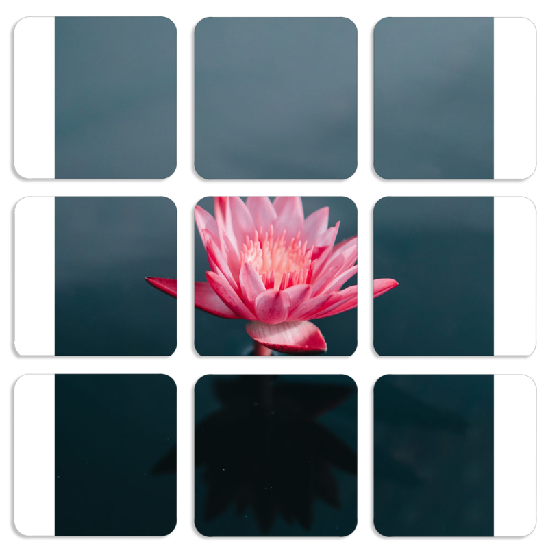 Магнитные фотопазлы 50 на 50 набор 9 штук 