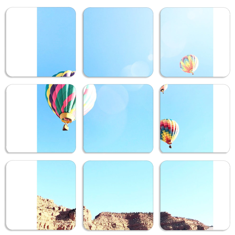 Магнитные фотопазлы 50 на 50 набор 9 штук 