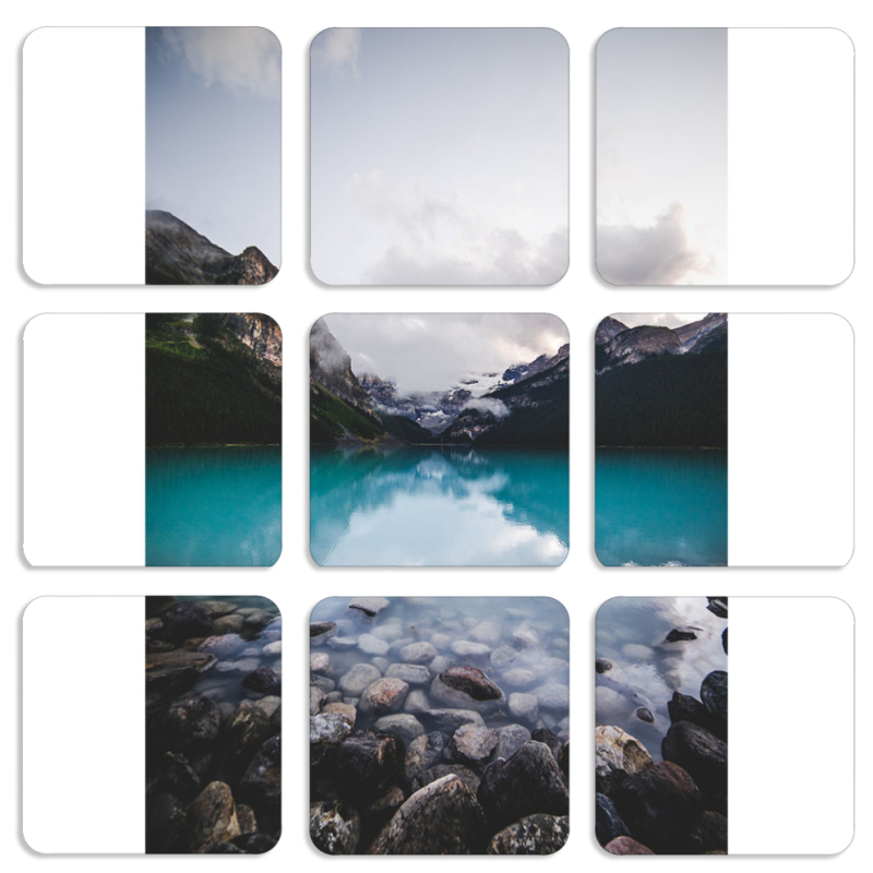 Магнитные фотопазлы 50 на 50 набор 9 штук 